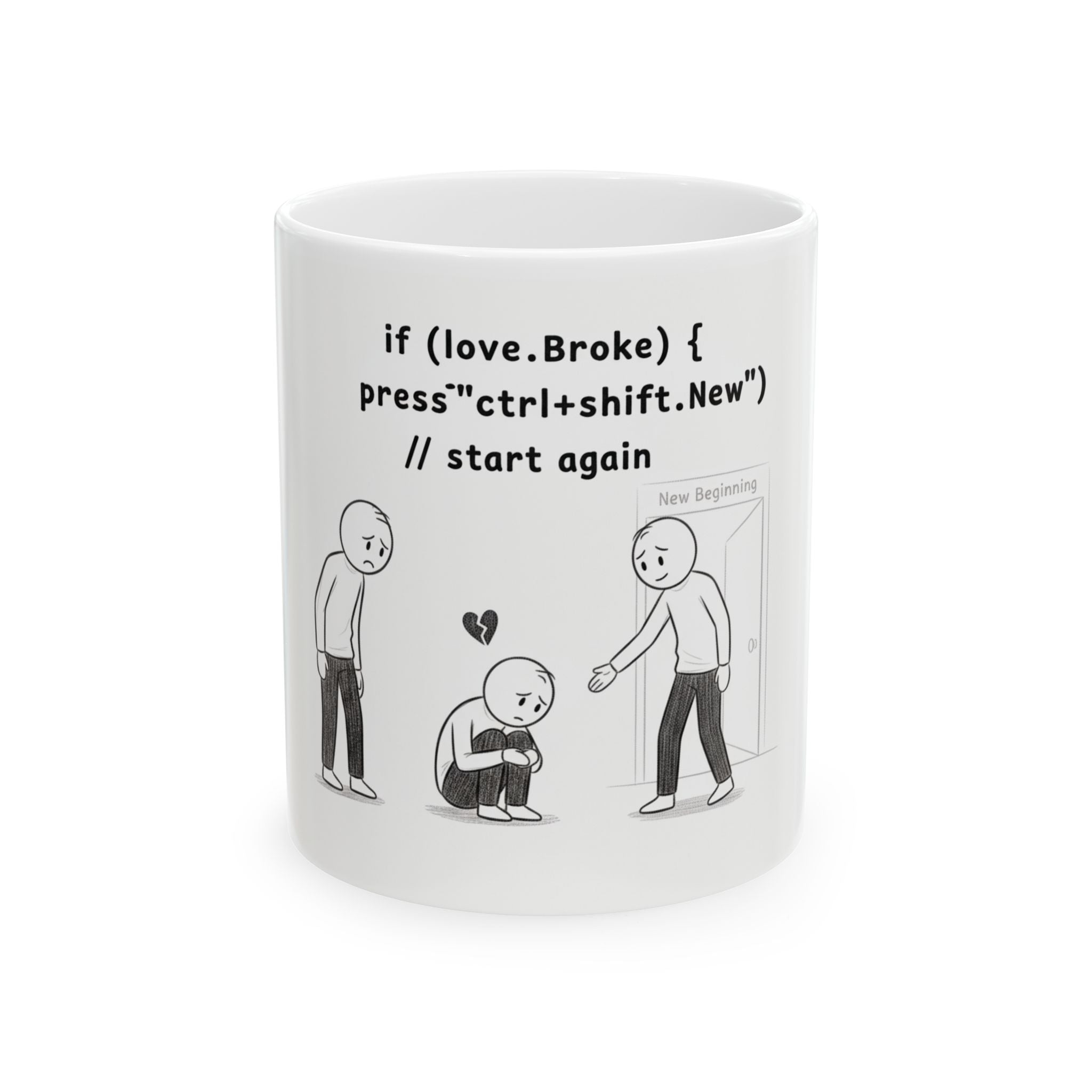 Programming Heartbreak Ceramic Coffee Mug