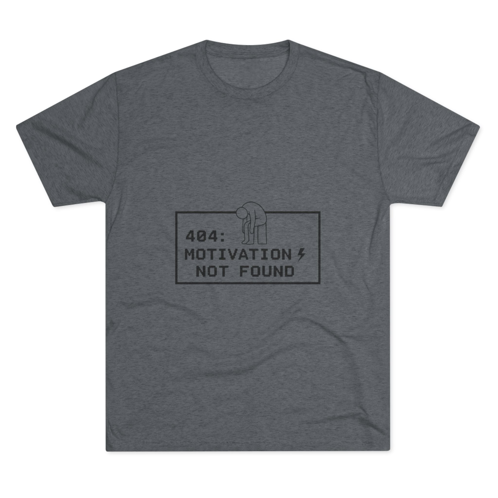 Motivation Not Found Tee — Funny 404 Graphic T-Shirt