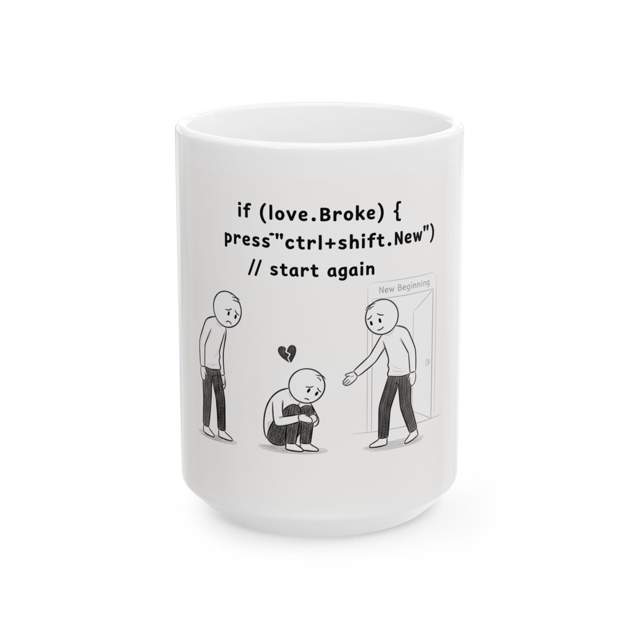 Programming Heartbreak Ceramic Coffee Mug